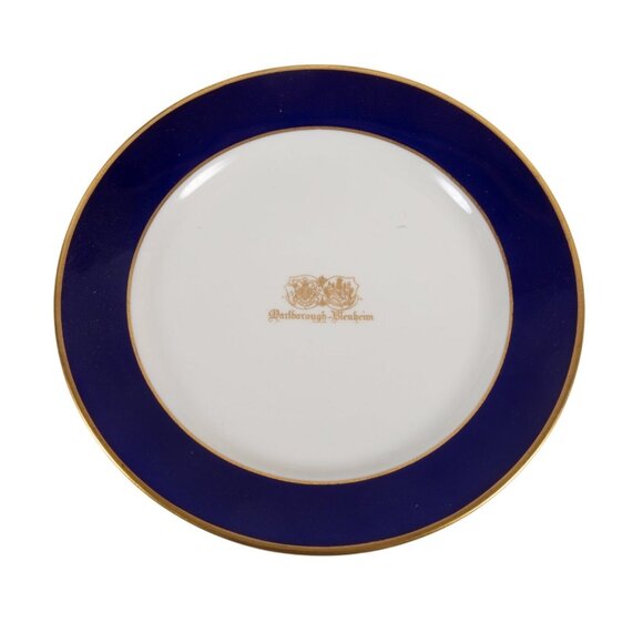 VTG 1977 Lenox Marlborough-Blenheim Hotel Plate Blue & Gold Trim 8.5" Decorative - Picture 2 of 6